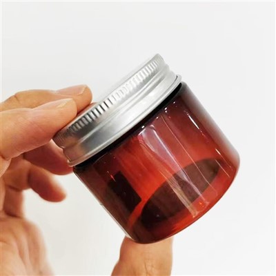 2oz plastmasas dzintara pudeles