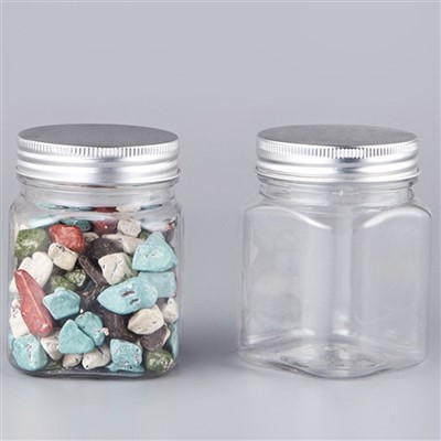 Plastmasas caurspīdīgs kvadrātveida konteiners